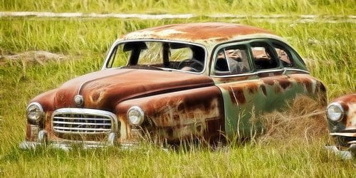 Rusted 1950 Nash Ambassador Super