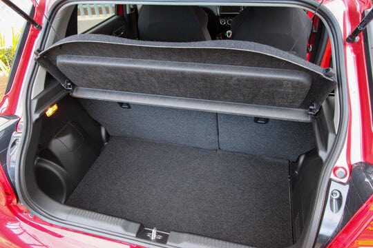 Empty hatchback boot / trunk area
