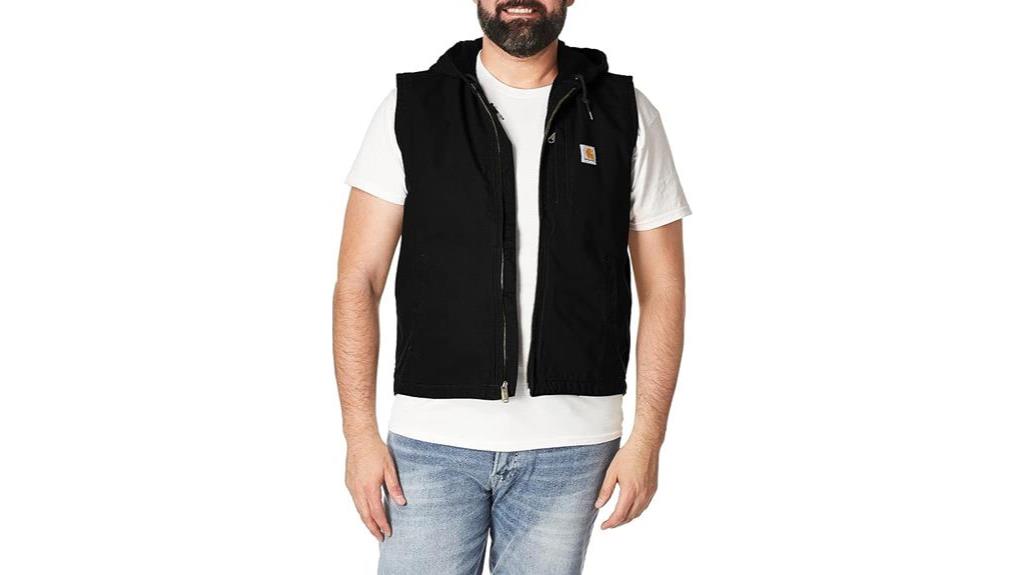 carhartt hooded vest warm and durable